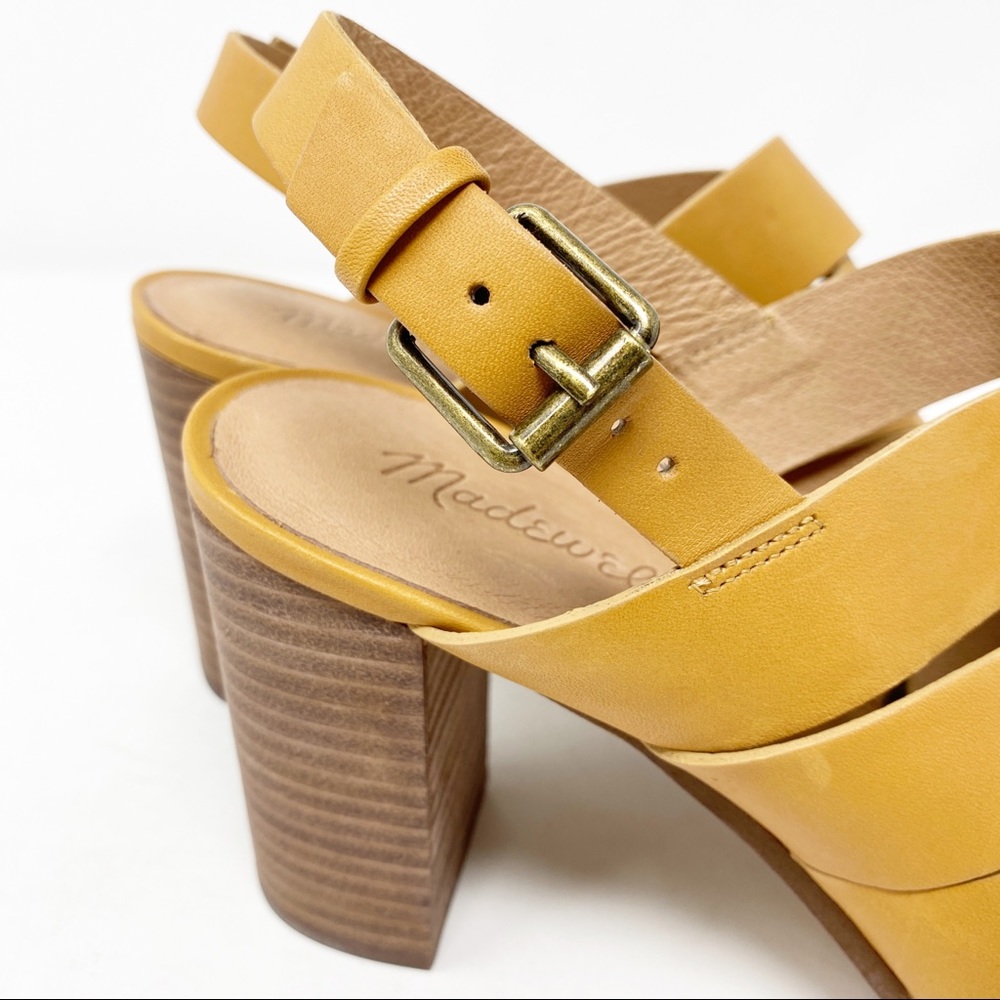NEW Madewell US 9.5M Woven Leather CINDY High Heel Sandals - Picture 6 of 7
